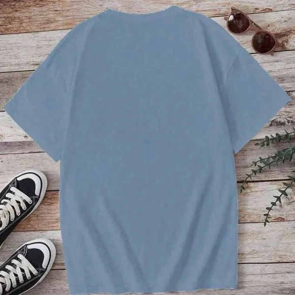 Christian Made For More Ephesians 2:10 Dusty Blue White Tee Shirt Faith - Picture 2 of 3